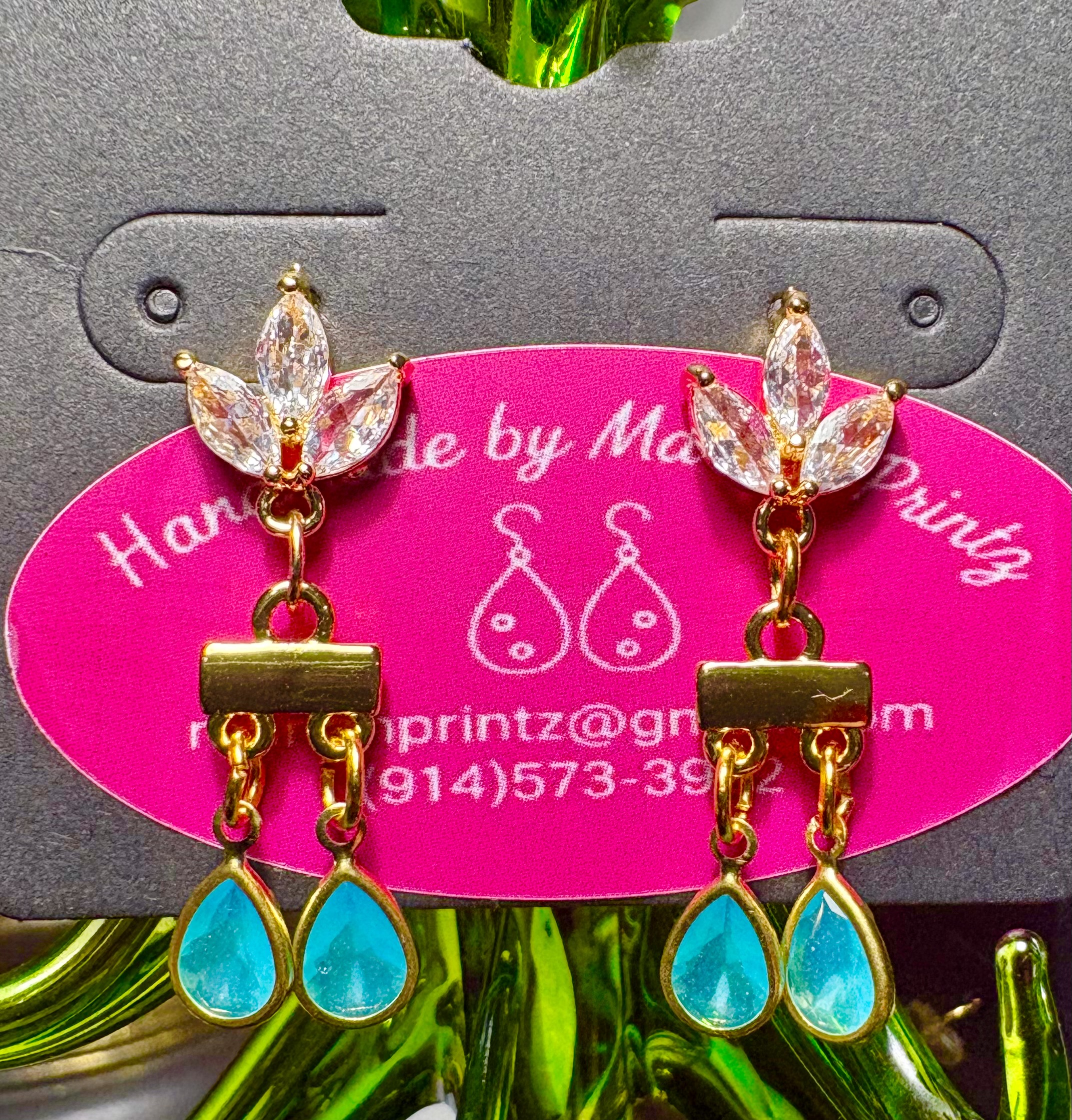 Blue Twin Drops